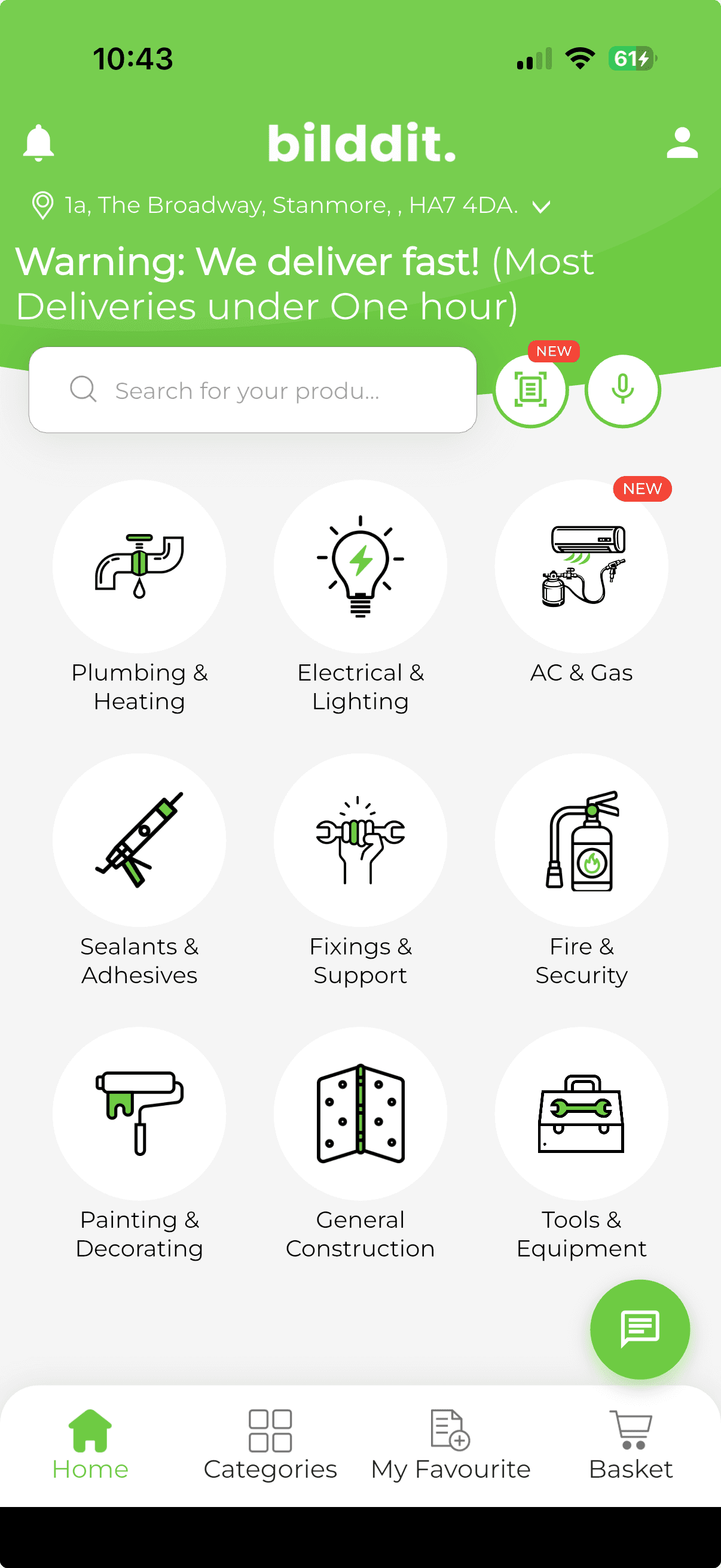 Bilddit App Screen